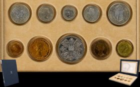 Royal Mint Queen Elizabeth II 1953 Coronation Specimen Proof Coin Set.