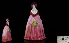 Royal Doulton Style Early 20th Century Hand Painted Figurine - Painted Marks to Underside of Figure