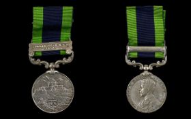 India General Service Medal With Afghanistan N.W.F 1919 Clasp Awarded To PT EW Newman 9222 S.L.