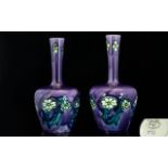 Minton Late 19th Century Pair of Secessionist No 33 Vases,