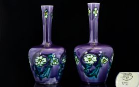 Minton Late 19th Century Pair of Secessionist No 33 Vases,