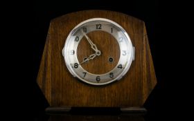 Early 20th Century Mantle Clock Of Typical form,