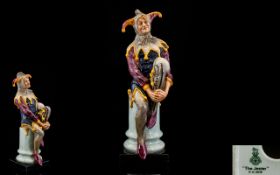 Royal Doulton Hand Painted Figure ' The Jester ' HN2016. Designer C.J.Noke. .Issued 1949 - 1997.