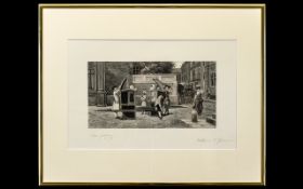 Framed Engraving After The Painting 'The Last Bit Of Scandal' William Frederick Yeames (1835 -1918)