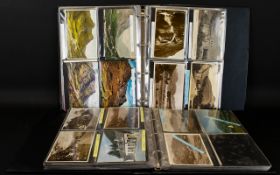 A Collection Of Two Albums Of Mostly Modern Reproduction Postcards A varied collection to include