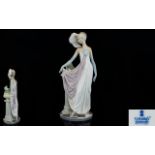 Lladro Porcelain Figurine ' Socialite ' of the 1920's. Model No 5283. Issued 1985 - Retired.