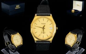 Tissot - Seastar Quartz Man's Gold Plated Wrist Watch.