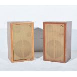 Selection of vintage speakers, including Goodmans, Wharfedale and Leak, (5).