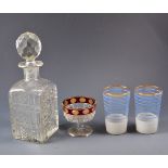 Three Boxes of table and decorative glassware.