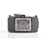 Agra Karat Miniature camera, with original leather case, c1938.