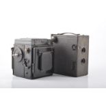 A Thornton Pickard Ruby Horizontal box camera, fitted with a Dallmeyer Anastigmat f=4.5 lens, with