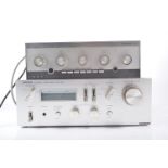 Hitachi HA-330 stereo integrated amplifier, along with a Leak Stereo 70 integrated amplifier, (2)