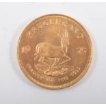 A South African 1oz Gold Krugerrand 1975