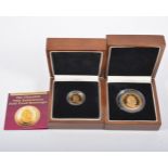 Churchill, 70th Anniversary proof double sovereign and sovereign set,