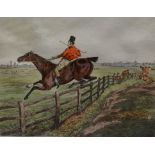 After Henry Alken, six coloured hunting prints, 27cm x 32cm.