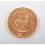 A South African 1oz Gold Krugerrand 1975