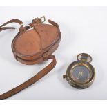 Verner's pattern marching compass, leather case with strap, by Short & Mason Ltd, No 9403, 1915.