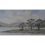 Gerald Walker, The Highlands, Scotland, watercolour, 30 x 51.