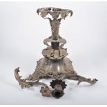 Cast metal table centre, dismantled/incomplete.