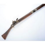 Antique Algerian Arab flintlock long gun,