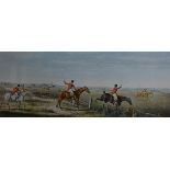 After John Dean Ball, Leicestershire, four hunting prints, late impressions, 29cm x 59cm.