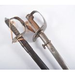 19th Century Continental cavalry sword and a Edward VII Officers sword.