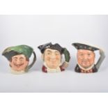 Collection of large Royal Doulton character jugs,