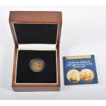 Battle of Britain 70th Anniversary gold proof £5 in 22 carat yellow gold weighing 2.