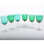 Three trays of table glass, to include eleven pedestal fruit saucers, Stuart Crystal wine glasses,