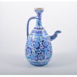 Iznik style earthenware ewer,