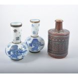 Decorative ceramics and glass, including Mdina glass, paperweights, Royal Copenhagen fish figure,