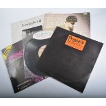 Vinyl records; Prince the Black Album with orange label, along with other Prince singles,