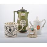 Collection of commemorative china, and other ornamental decorative pottery,