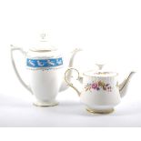 Coalport coffee set, Revelry pattern, Royal Stafford bone china teaset,