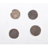 Twenty-three early silver coins including: Alexander II of Scotland silver penny, circa.