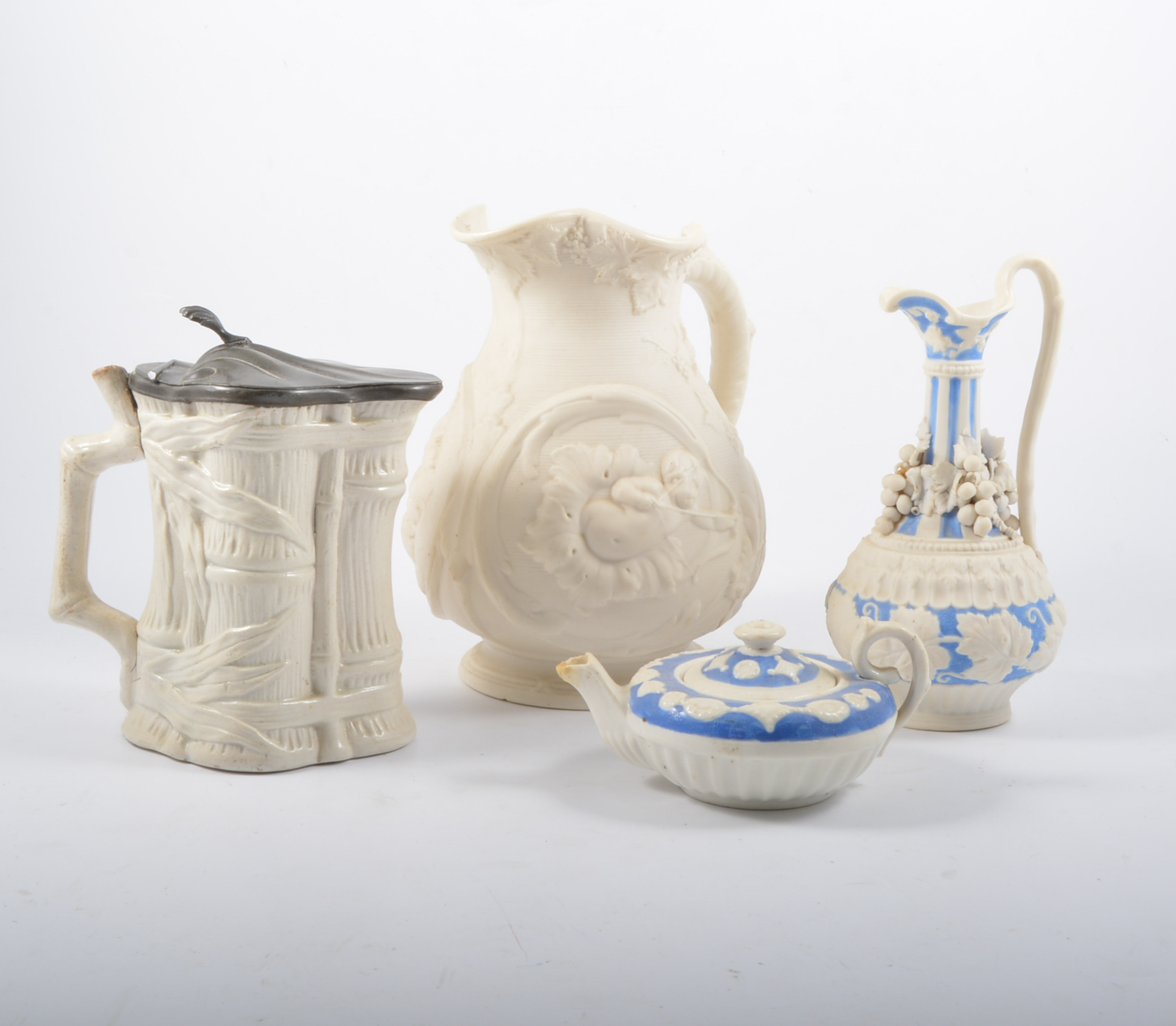 Collection of Salt-glazed stoneware; vases; and Castleford type vases, etc, one box. - Image 2 of 2