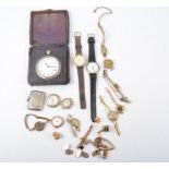 Various wrist watches, in a state of disrepair,