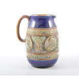 A Royal Doulton commemorative jug for the Coronation of King Edward VII and Queen Alexandra,