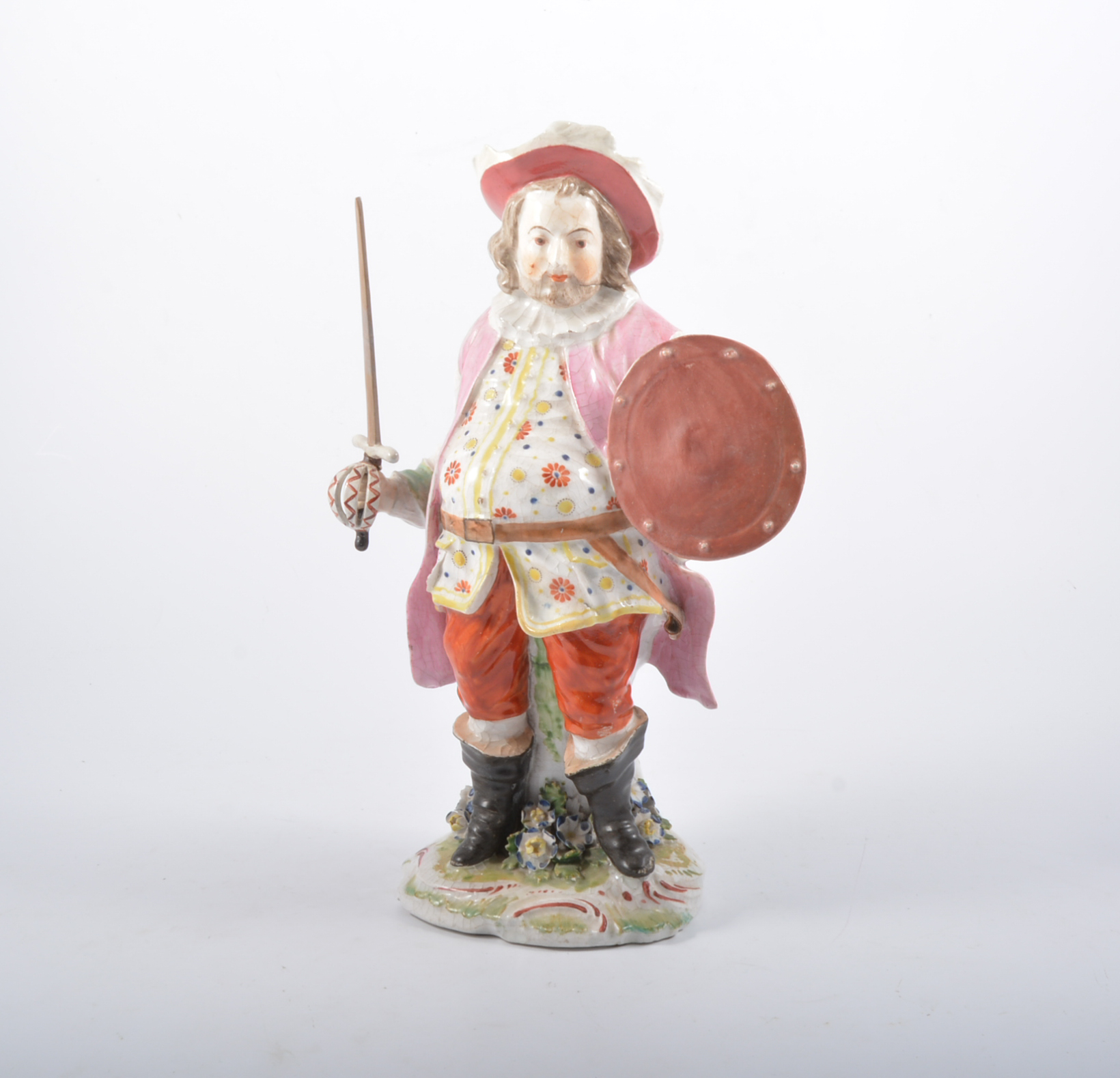 Derby figure of James Quinn as Falstaff, restored, - Image 2 of 2
