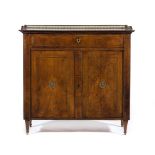 Walnut side cabinet, perhaps Northern European, probably 18th Century,