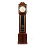 Regency mahogany regulator, signed BURLINGHAM, PETERBOROUGH AND LYNN, centre subsidiary dials,