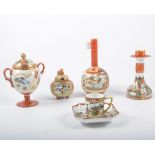 Collection of Japanese porcelain teaware, together with ornamental vases, jars, etc.