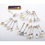 American sterling silver ladle; a collection of silver,