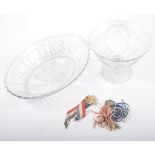 A Collection of Toyne and later press moulded commemorative glassware, (2 boxes).