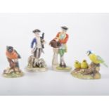 Collection of 20th Century continental porcelain figures, after Meissen, Derby and others,