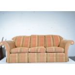 Duresta three seater sofa, with paisley design upholstery.