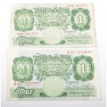 Five Bank Notes: Catterns, one pound (B226).