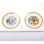 Set of twelve Copenhagen plates, Hans Anderson series, boxed.