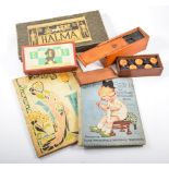 A quantity of vintage card and parlour games, "Tut-Tut", "Winkle's Wedding", Bridge Keno,