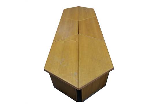 Handmade light oak adaptable boardroom table, in six sections, - Bild 2 aus 2